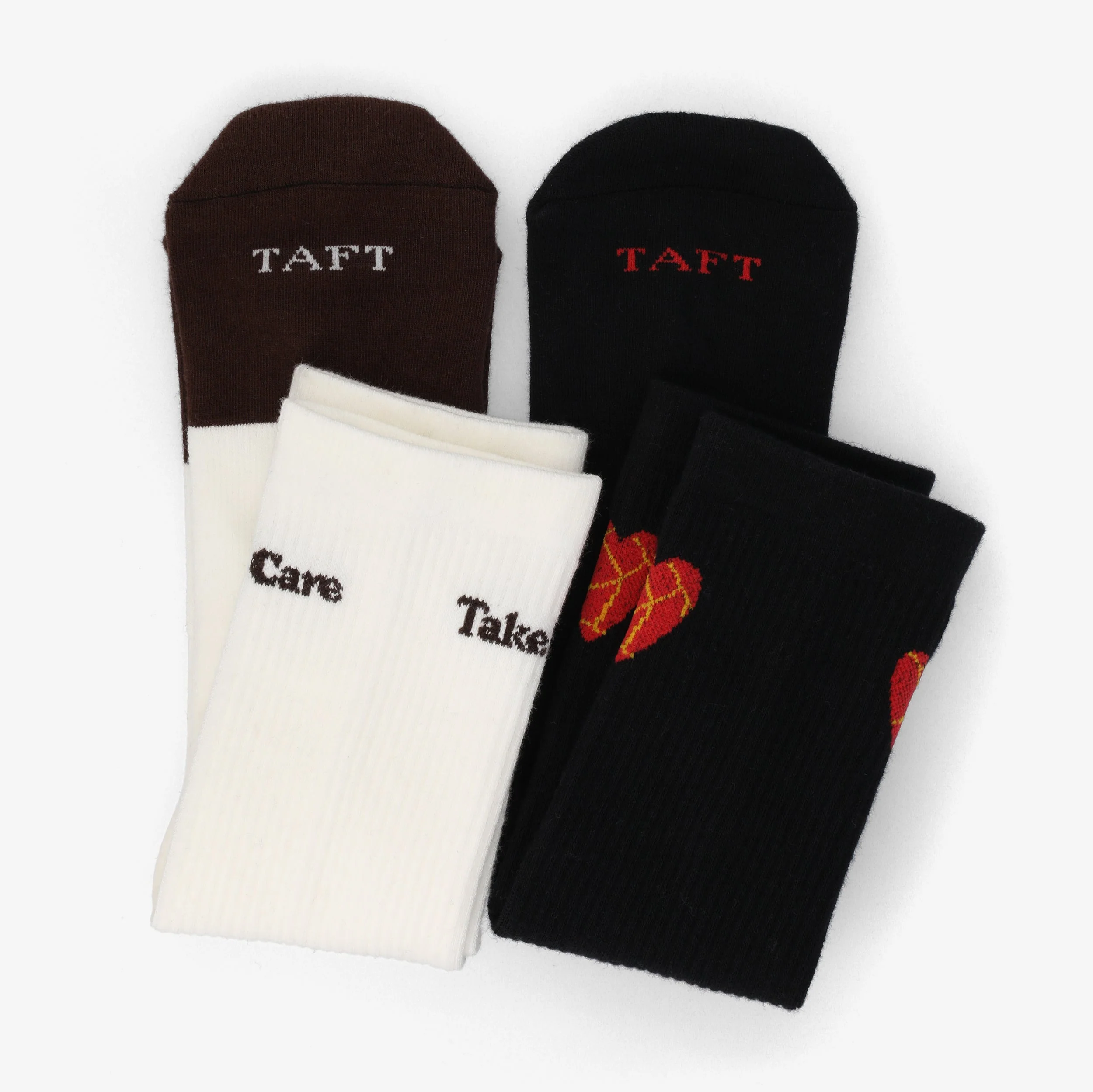 TAFT Black and Cream Socks 2-Pack - Image 11