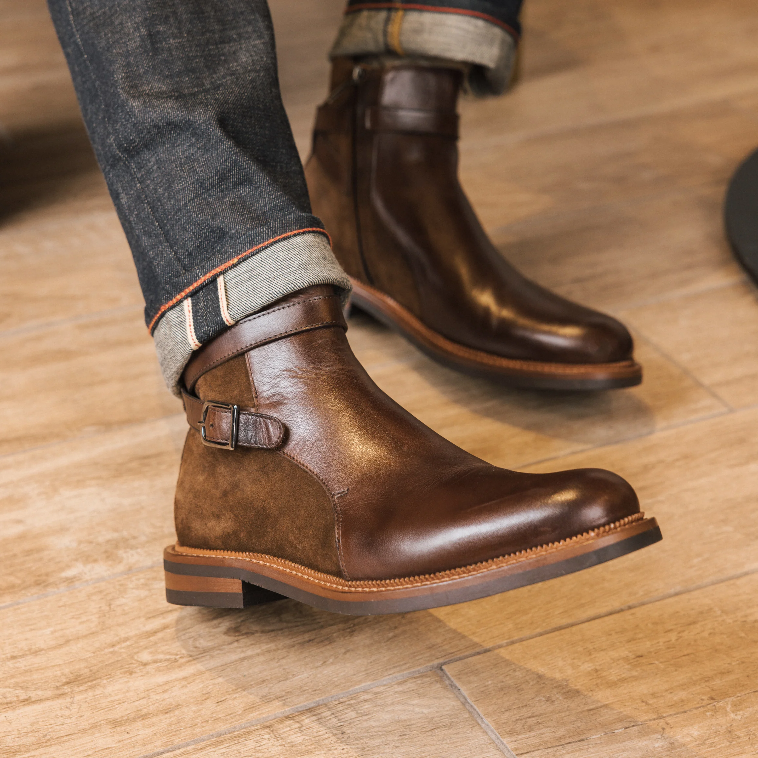 The Dylan Jodhpur Boot in Brown - Image 3