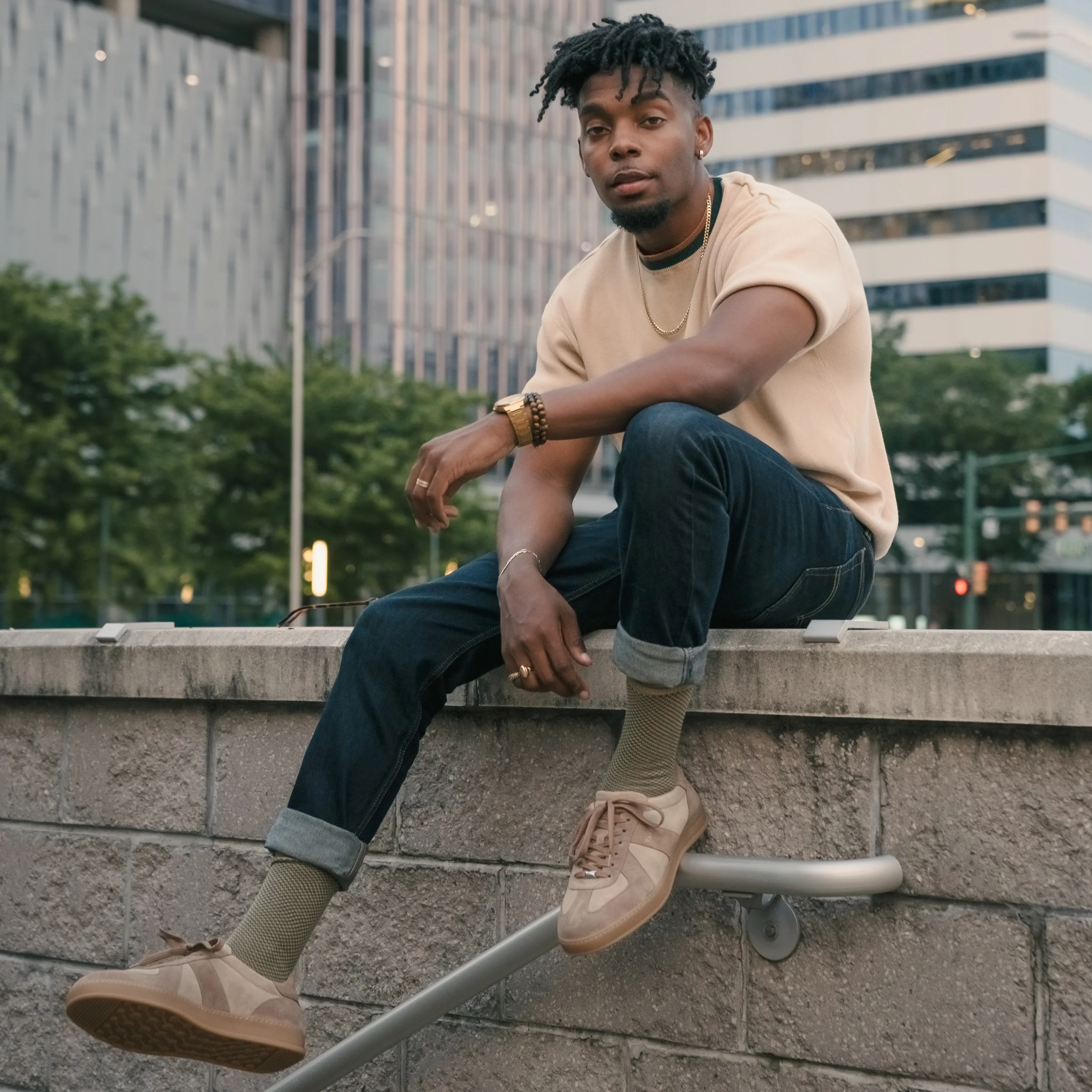 The Gatsby Sneaker in Taupe Suede - Image 3