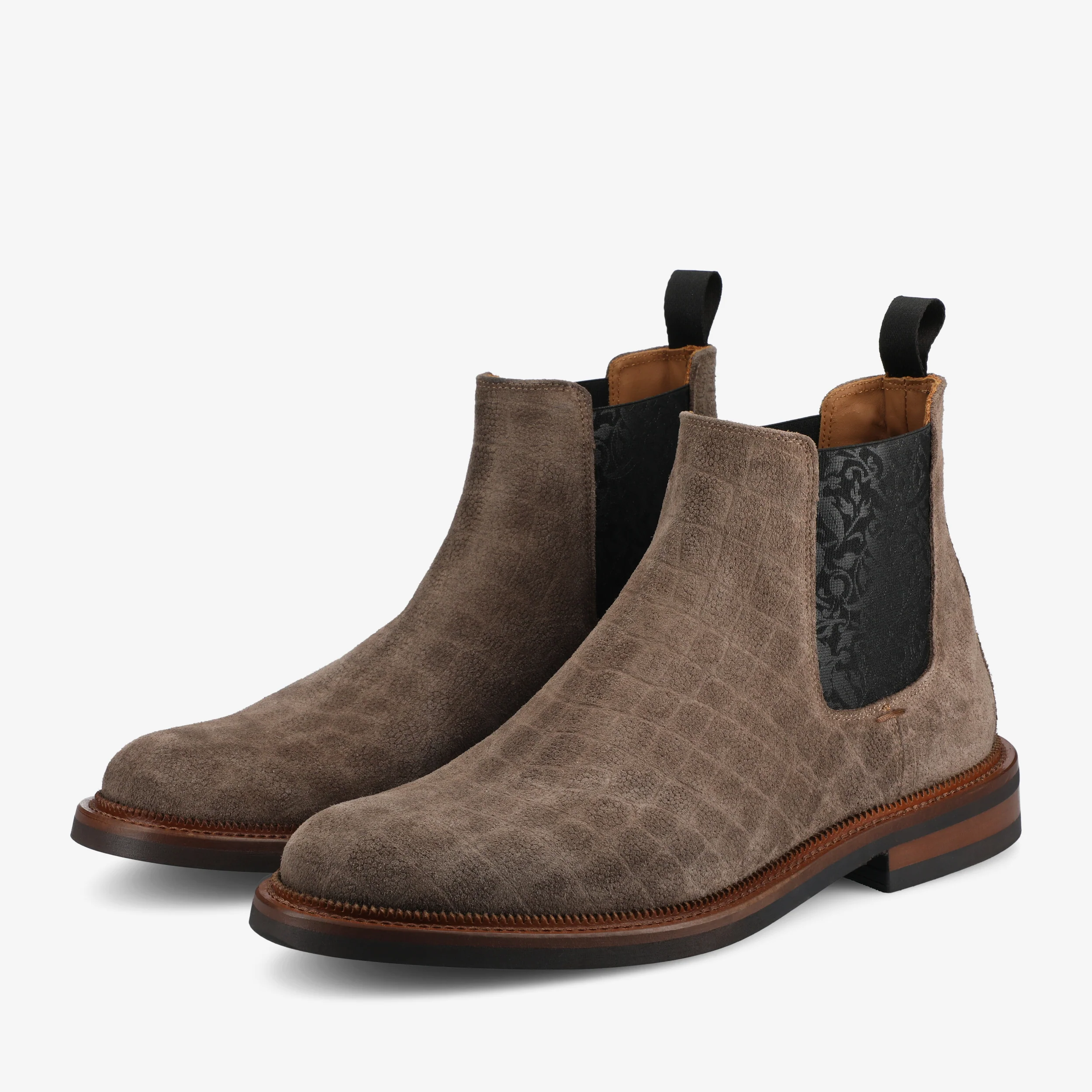 The Glen Boot in Taupe Croco - Image 4