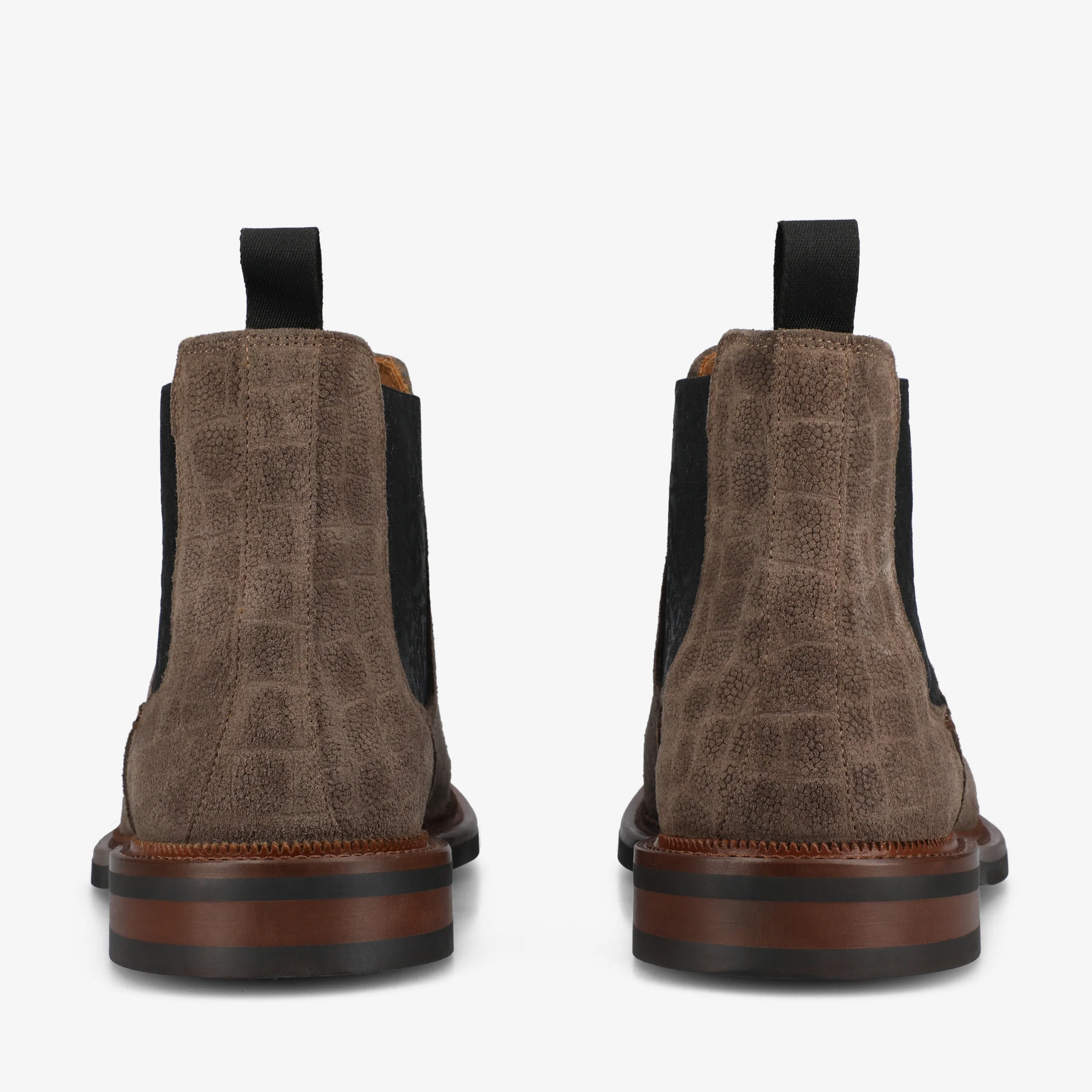 The Glen Boot in Taupe Croco - Image 6