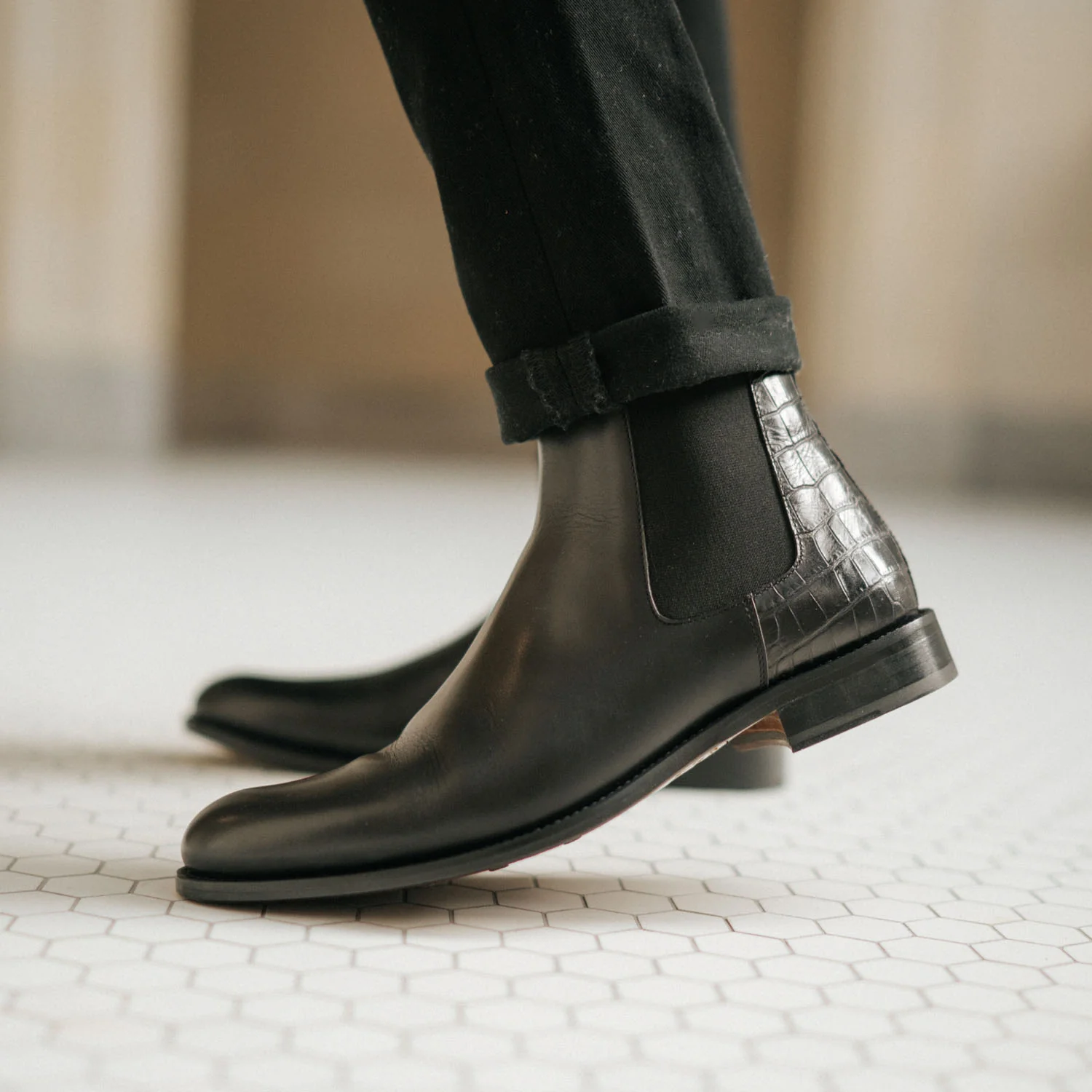 The Hiro Chelsea Boot in Midnight (Last Chance, Final Sale) - Image 7