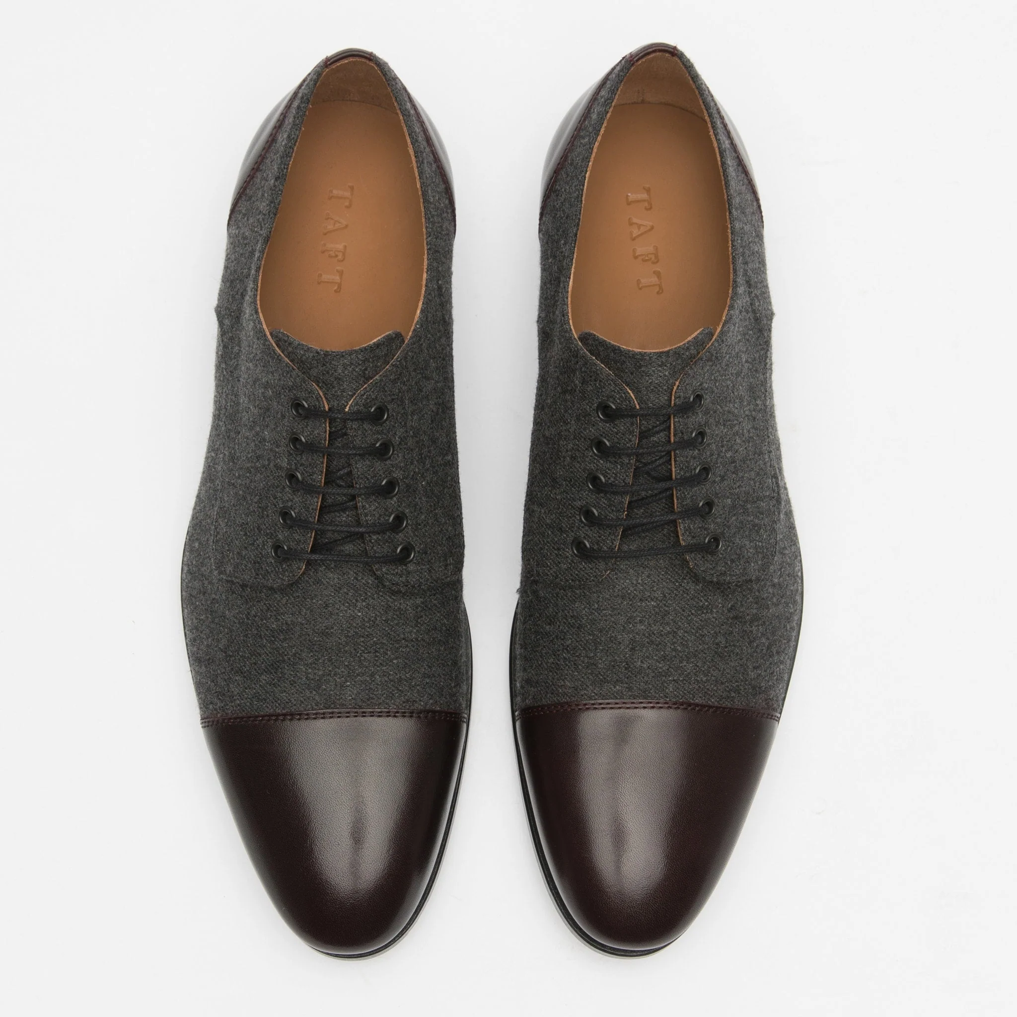 The Jack Shoe in Grey/Oxblood - Image 4