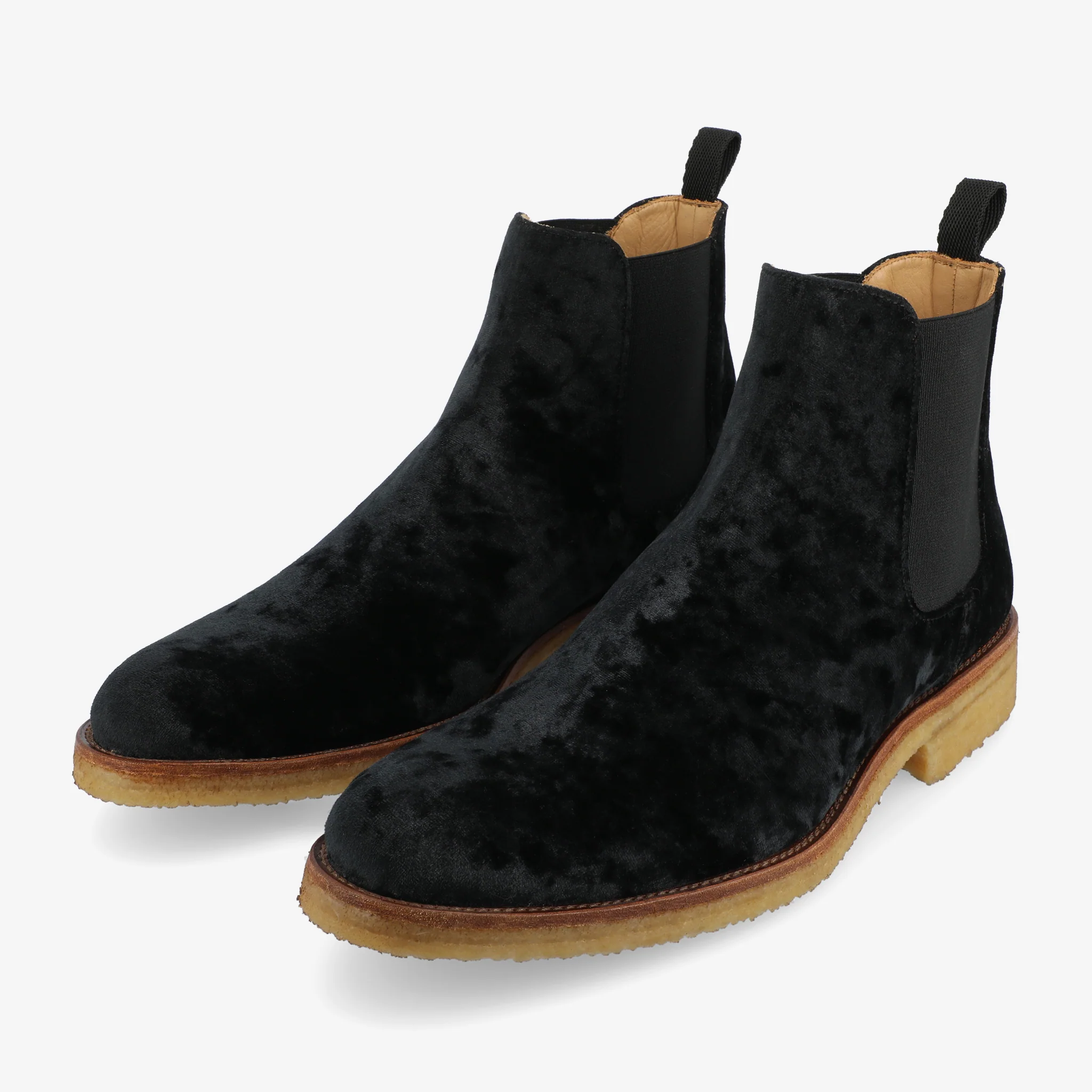The Jude Boot in Black Velour - Image 4