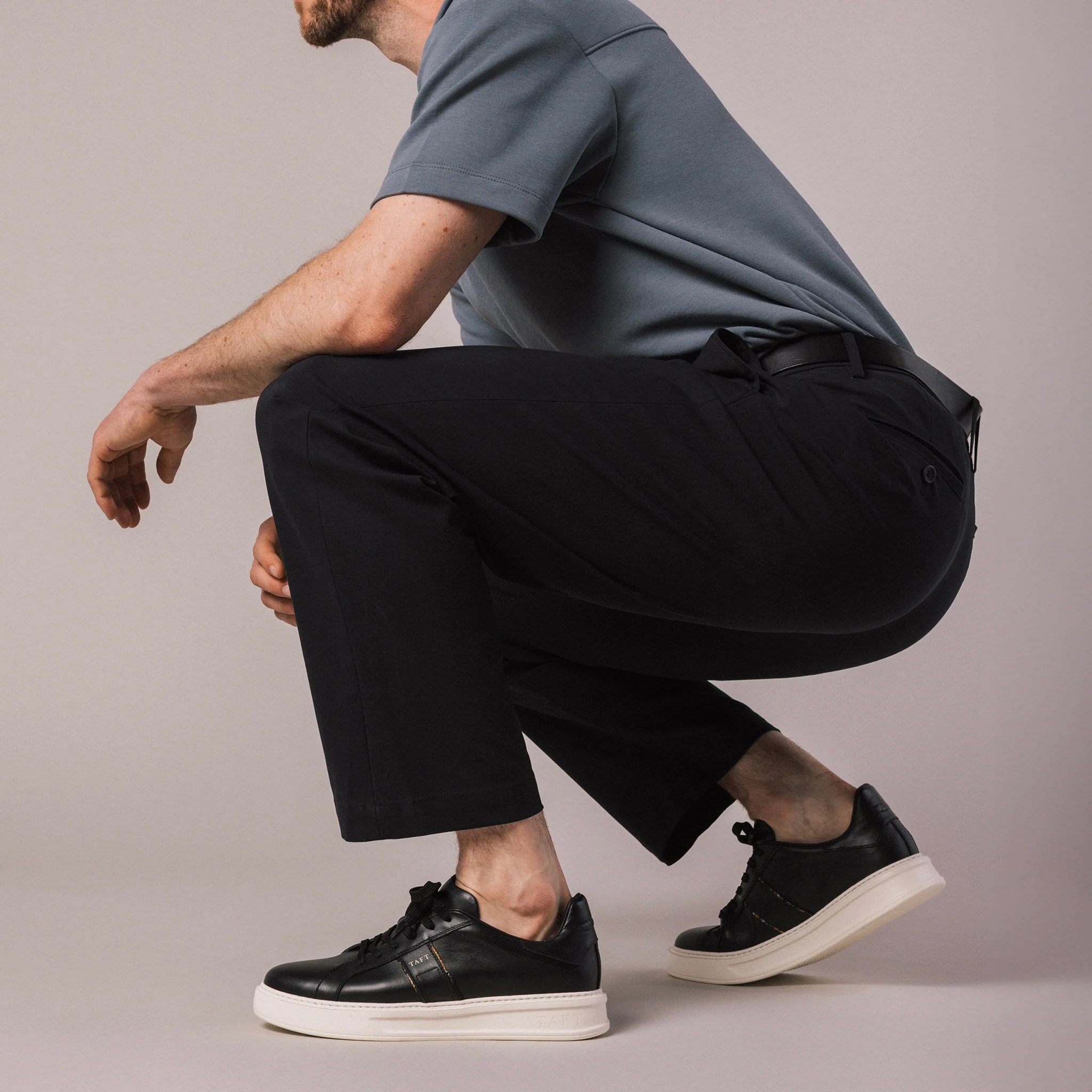 The Logan Sneaker in Black - Image 3