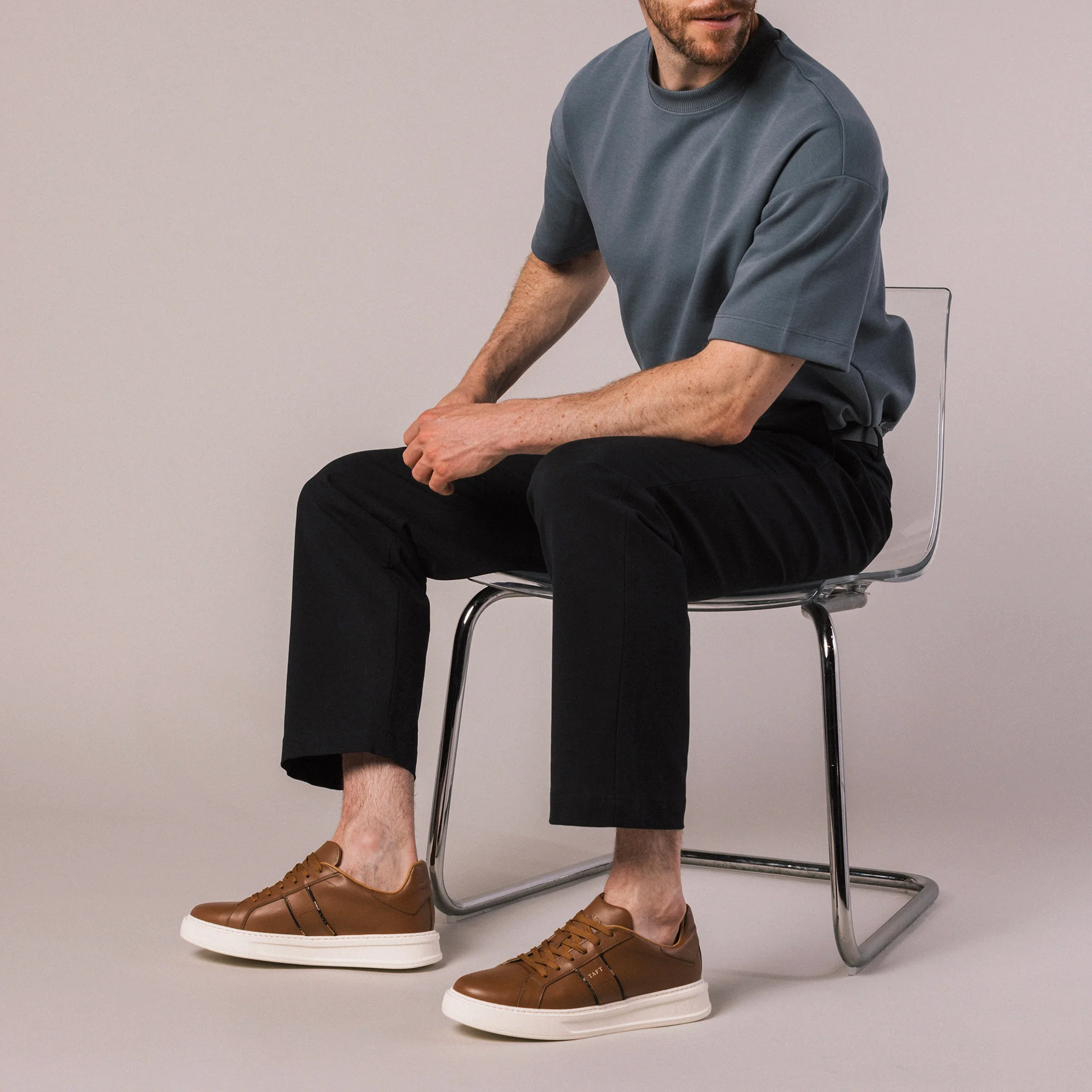 The Logan Sneaker in Tan - Image 3