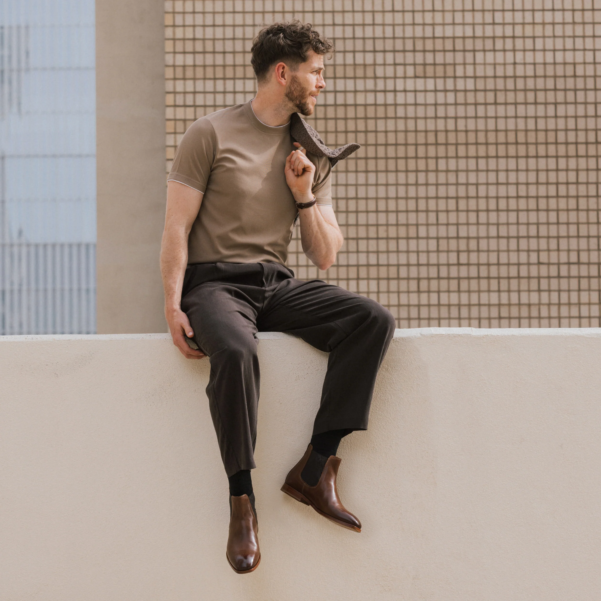 The Murphy Chelsea Boot in Brown - Image 3