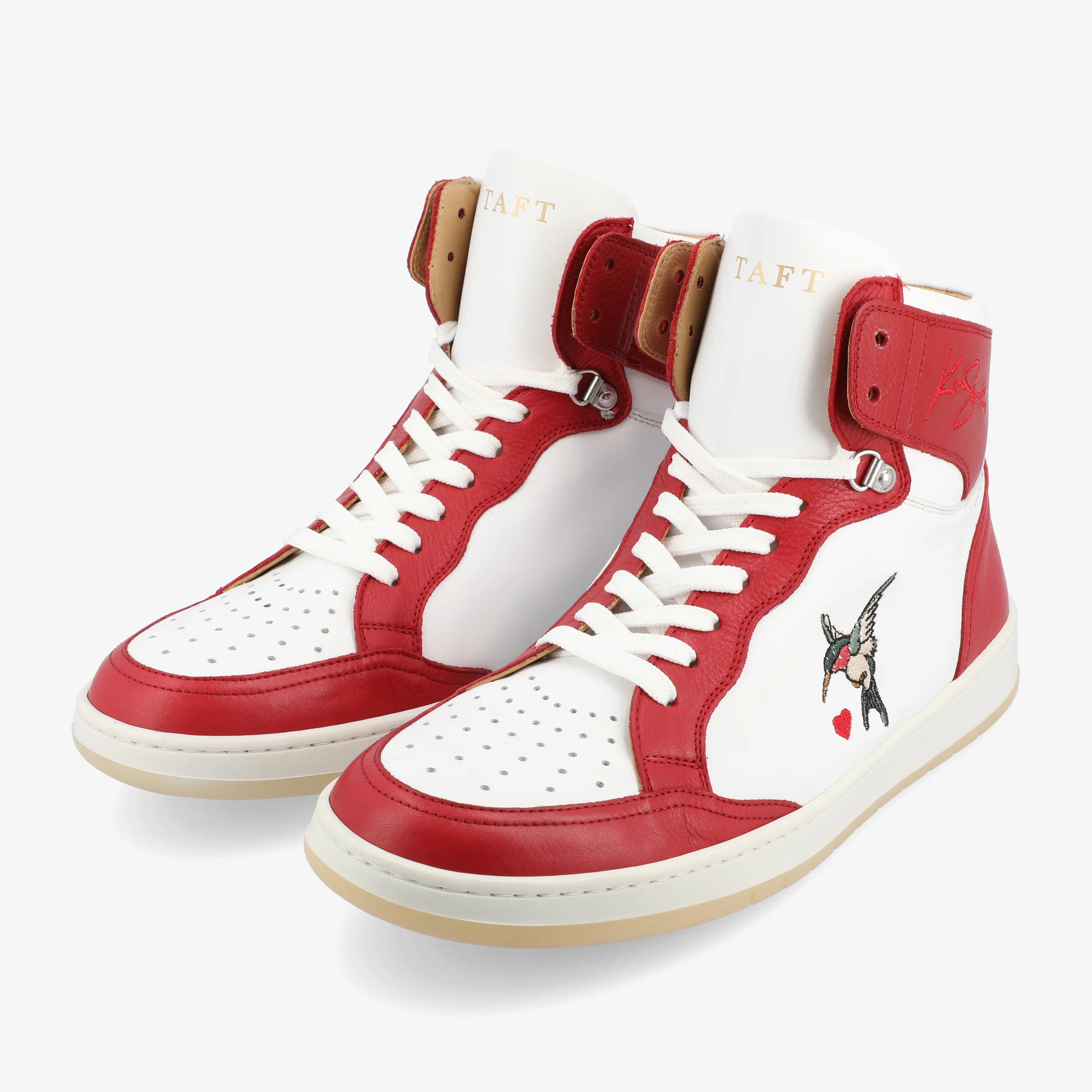 The Rapido High-top Sneaker in Red Hummingbird - Image 4