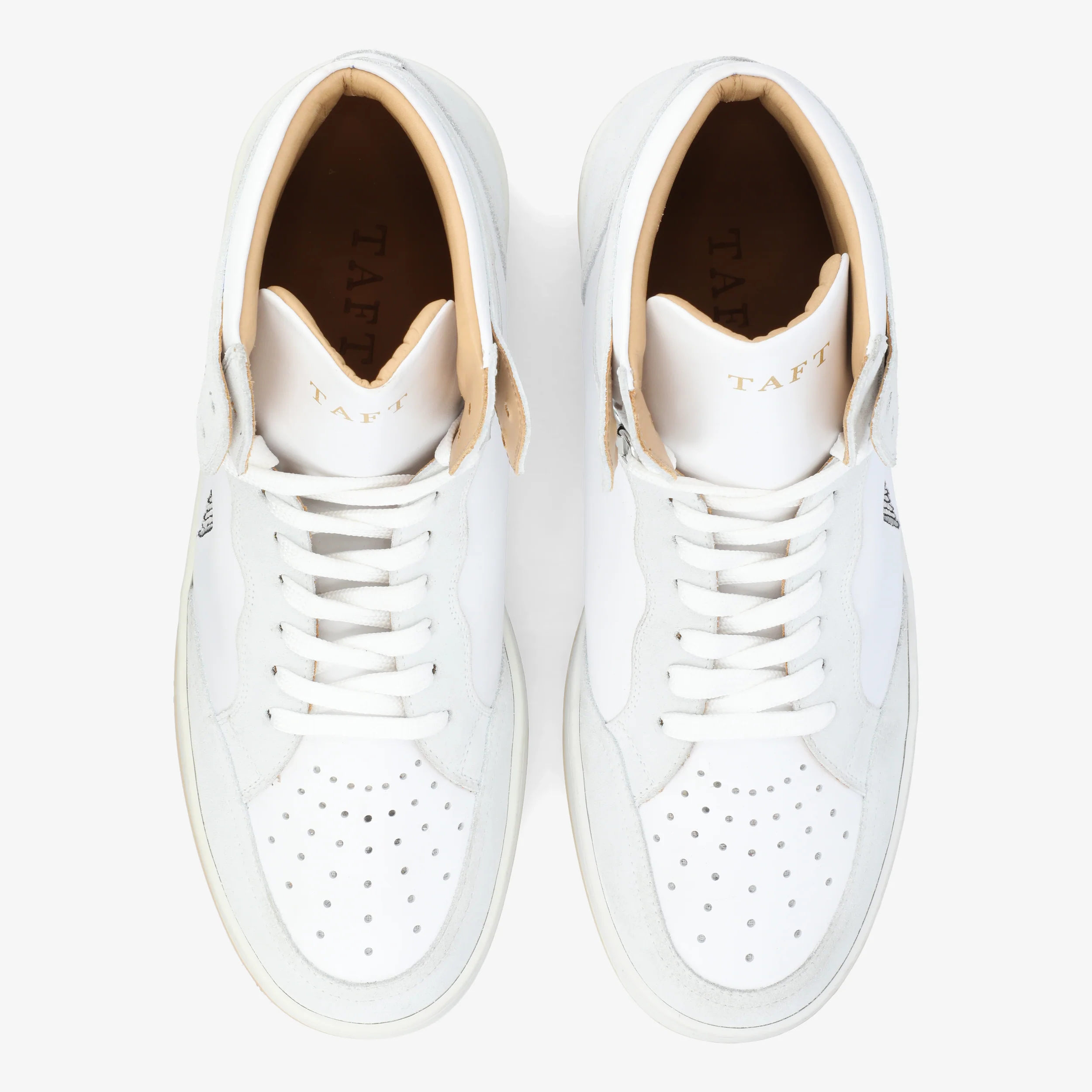 The Rapido High-top Sneaker in White Crane - Image 5