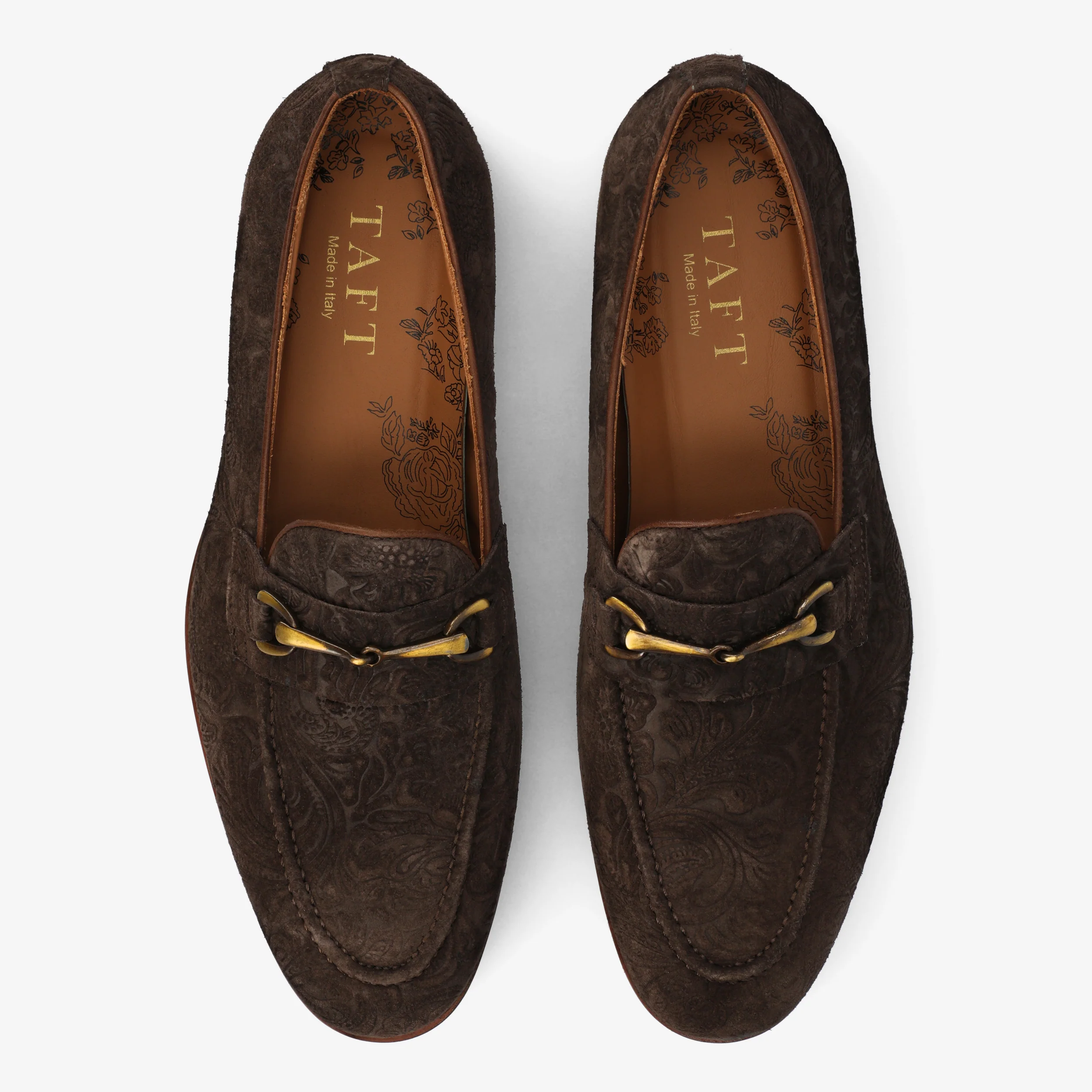 The Russell in Chocolate Floral Suede - Image 5